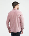 Men's Slim Fit Long Sleeve Duck Embroidery Shirt in Cotton 619E027 - 4