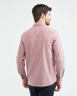 Men's Slim Fit Long Sleeve Duck Embroidery Shirt in Cotton 619E027 - 4