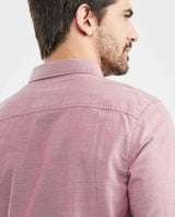 Men's Slim Fit Long Sleeve Duck Embroidery Shirt in Cotton 619E027 - 5