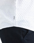 Men's Slim Fit Short Sleeve Shirt Mini Print Cotton-Lyocell Blend  - 6