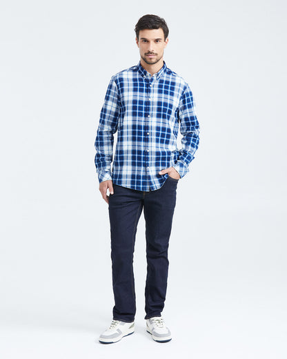 SLIM FIT PLAID SHIRT