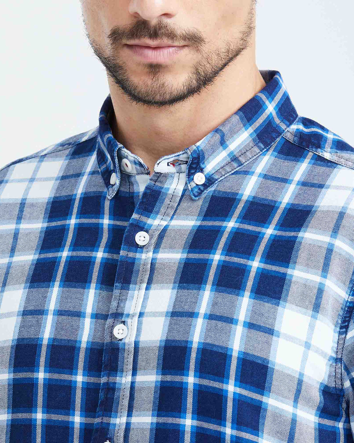 SLIM FIT PLAID SHIRT