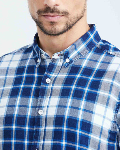 SLIM FIT PLAID SHIRT