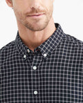 Slim Fit Long Sleeve Plaid Shirt for Men - Black 619F014 - 3