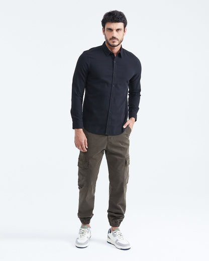 CLASSIC FIT FLAMA SHIRT IN BLACK