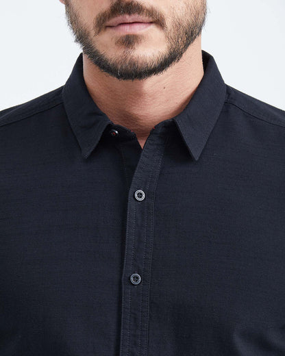 CLASSIC FIT FLAMA SHIRT IN BLACK