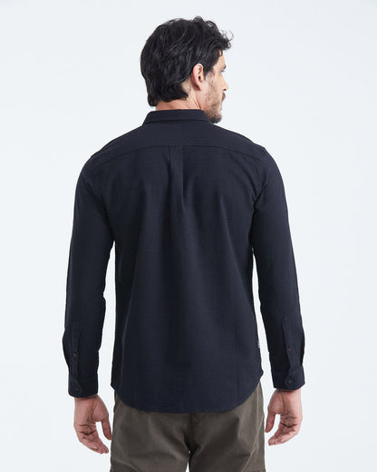 CLASSIC FIT FLAMA SHIRT IN BLACK
