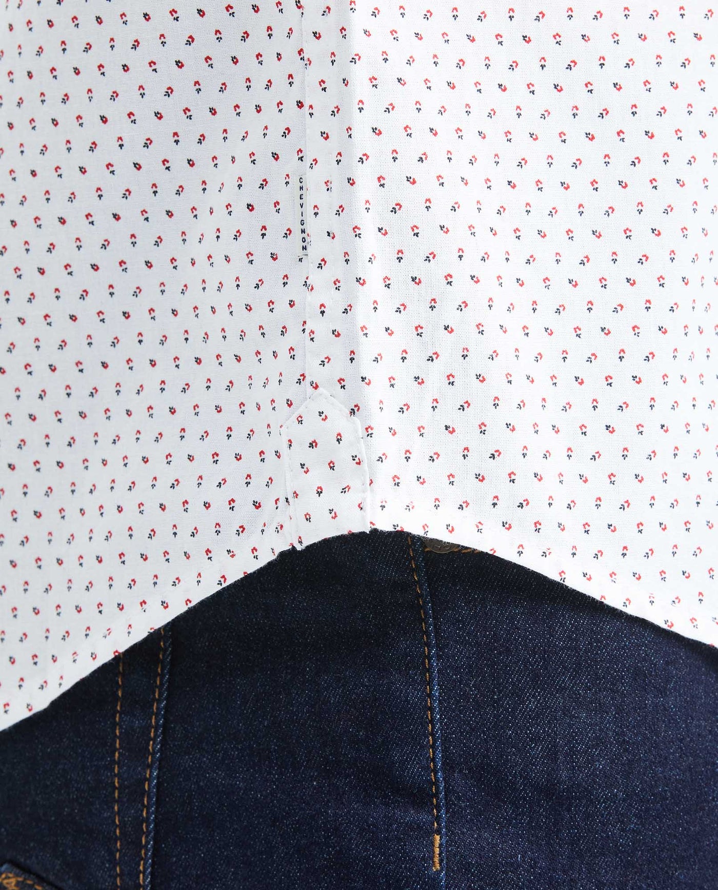 Men's Classic Fit Short Sleeve Shirt - White 619F019 - 4