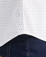 Men's Classic Fit Short Sleeve Shirt - White 619F019 - 4