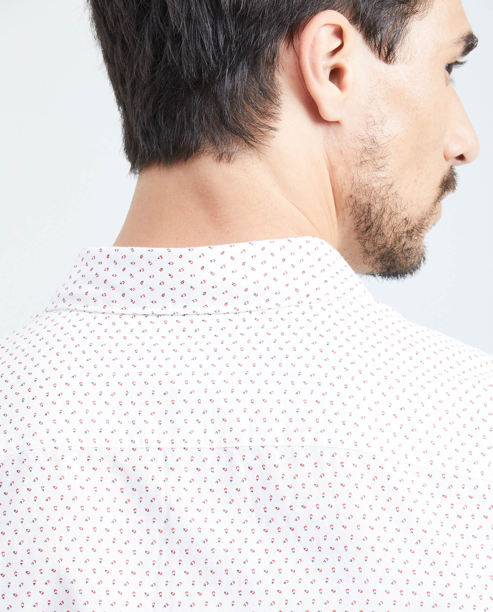 Men's Classic Fit Short Sleeve Shirt - White 619F019 - 6