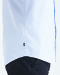 Slim Fit Long Sleeve Cotton Shirt with Stripe Effect for Men - Blue 619F025 - 5