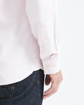 Slim Fit Long Sleeve Oxford Cotton Shirt for Men - Pink 619F027 - 6