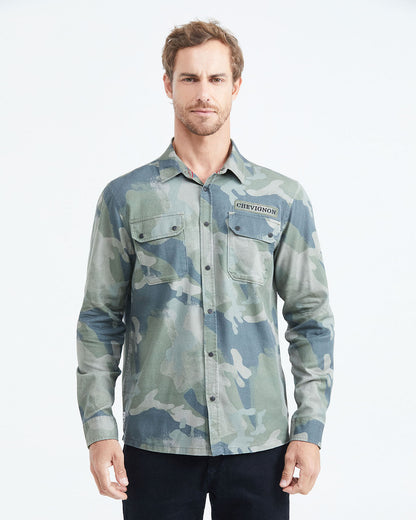 CLASSIC FIT COTTON CAMU SHIRT