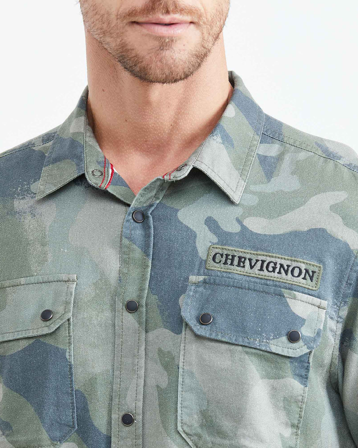 CLASSIC FIT COTTON CAMU SHIRT
