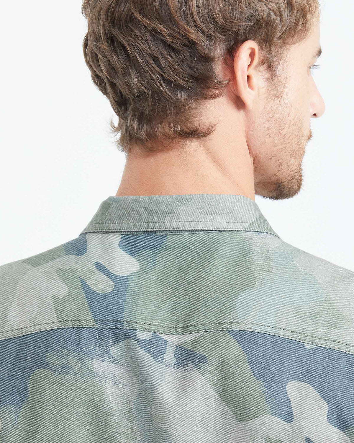 CLASSIC FIT COTTON CAMU SHIRT