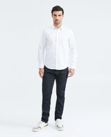 Slim Fit Long Sleeve Cotton Shirt for Men - White 619F040 - 2