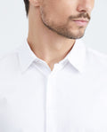 Slim Fit Long Sleeve Cotton Shirt for Men - White 619F040 - 3