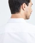 Slim Fit Long Sleeve Cotton Shirt for Men - White 619F040 - 5