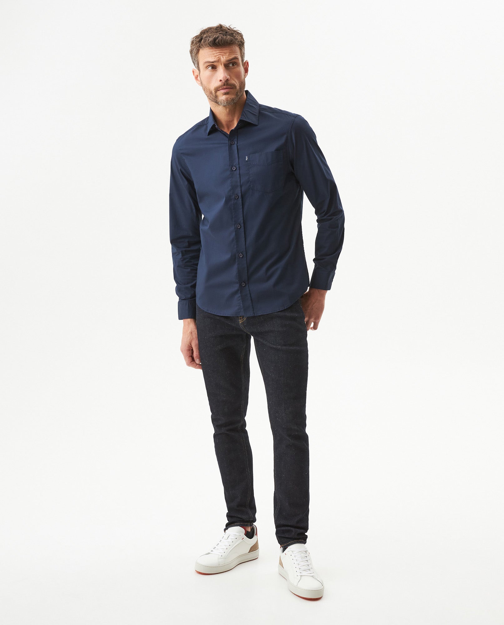 Camisa Manga Larga para Hombre - Blue 63_619G000_AZU193924_4