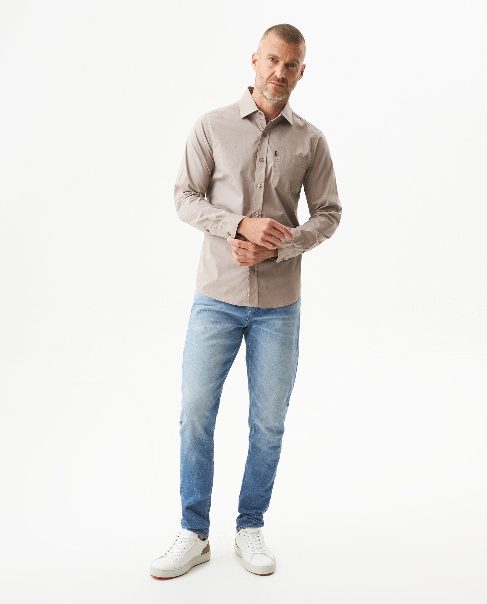 Camisa Manga Larga para Hombre - Gray 63_619G000_GRI171210_4