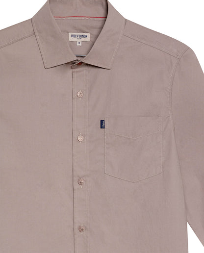 Men's Long Sleeve Shirt - Gray - 7