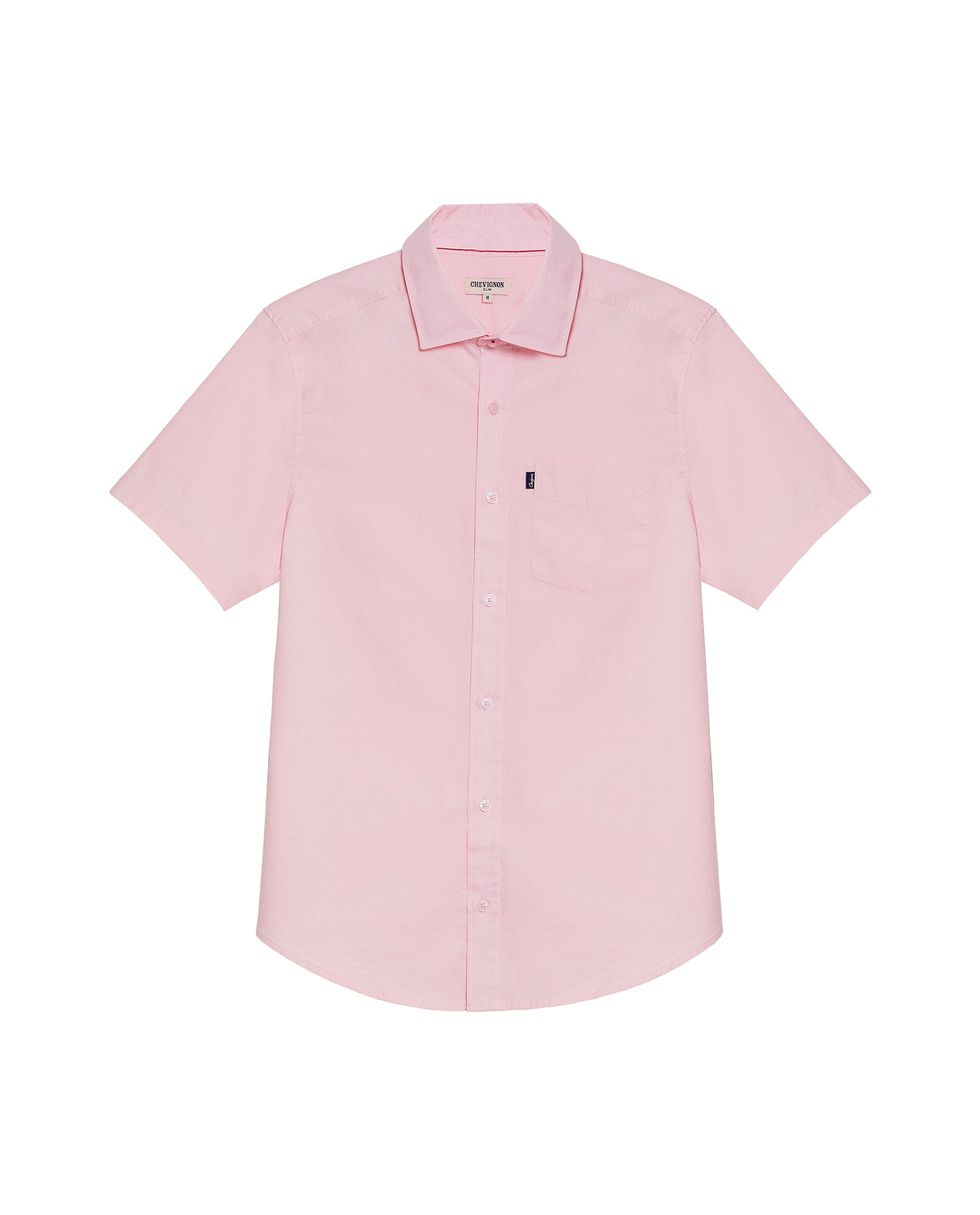 Men's Short Sleeve Shirt - Pink - 1