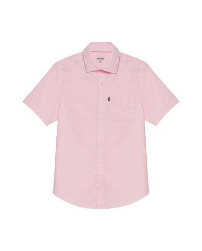 Men's Short Sleeve Shirt - Pink - 1