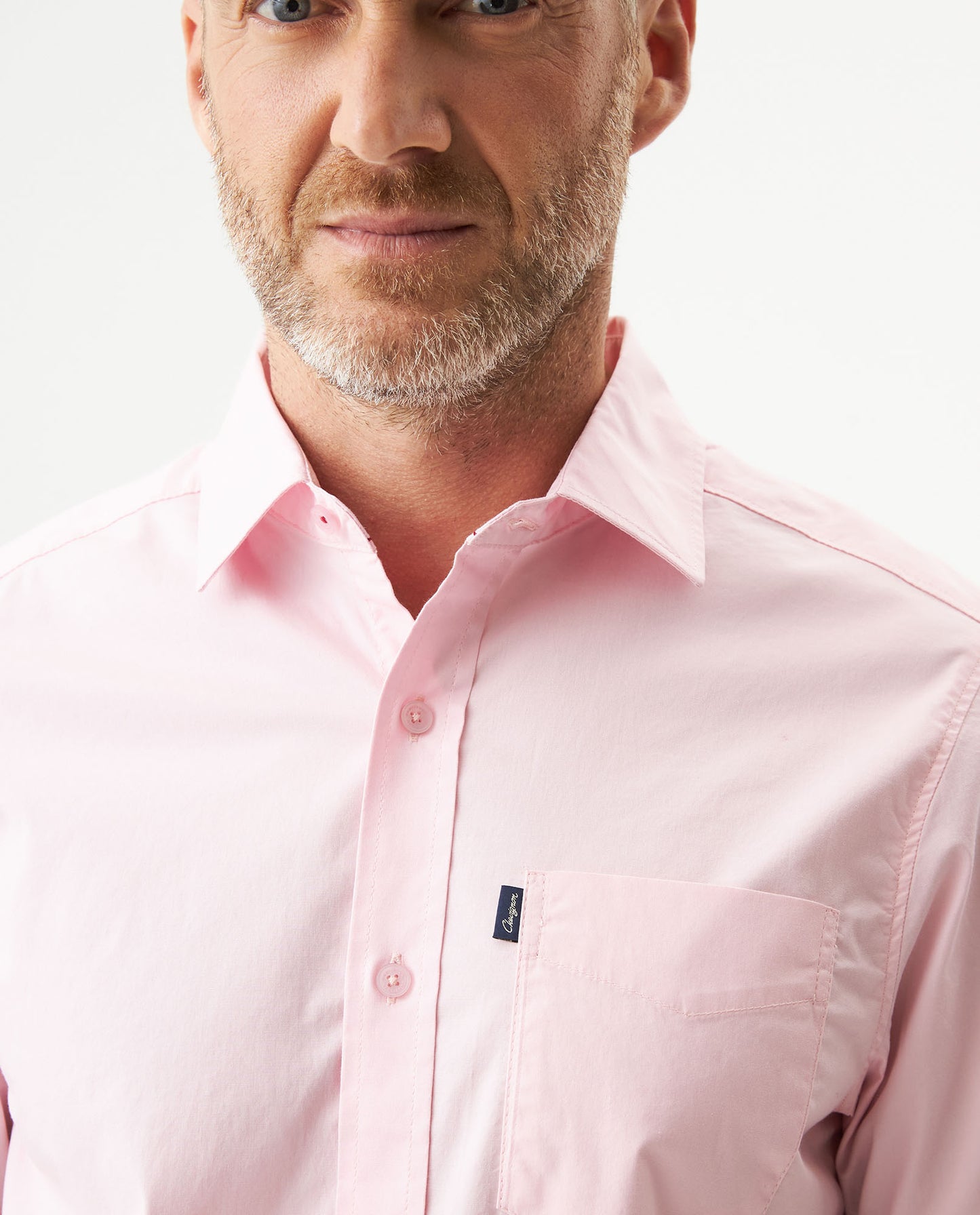 Men's Short Sleeve Shirt - Pink - 4