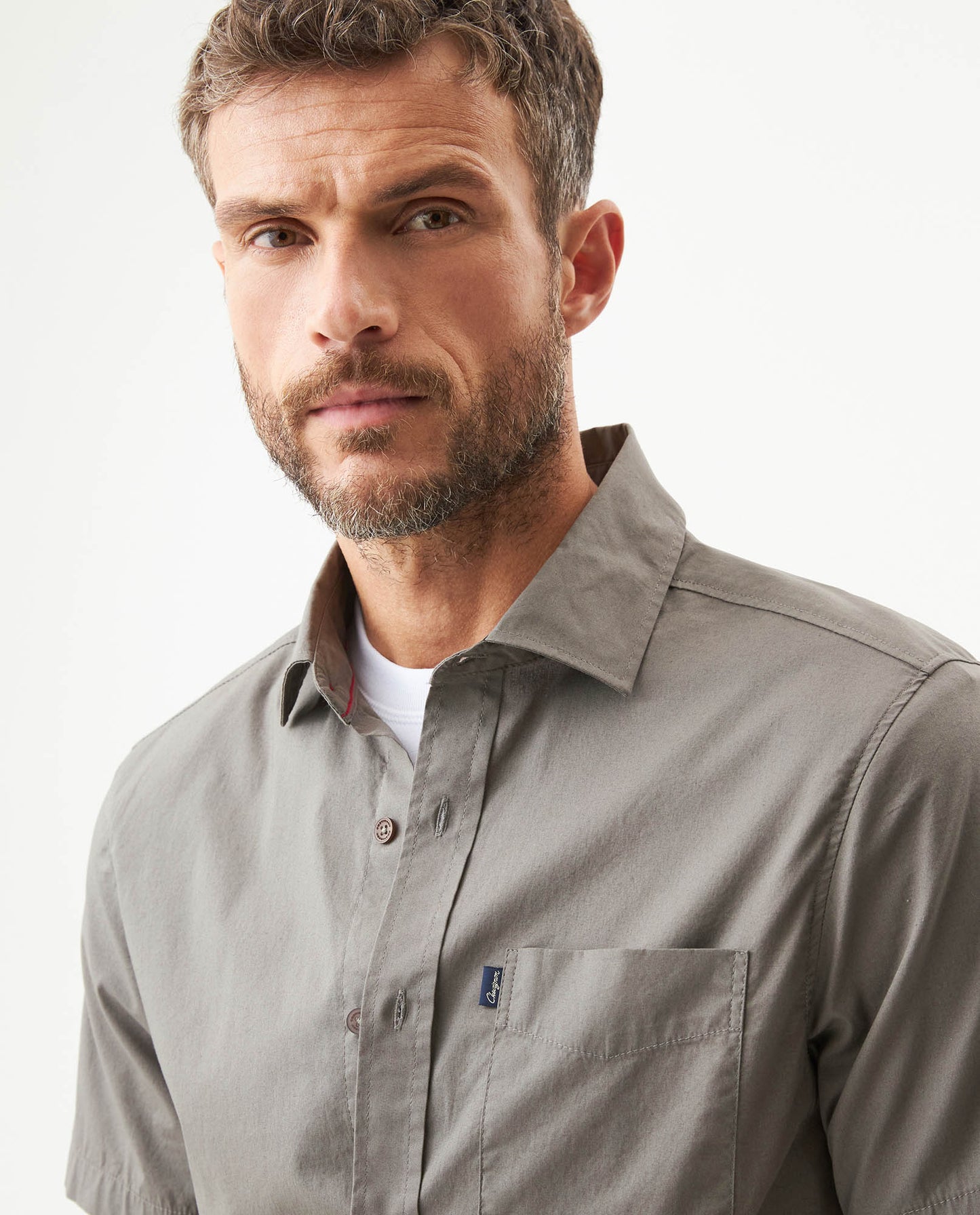 Men's Short Sleeve Shirt - Green - 4