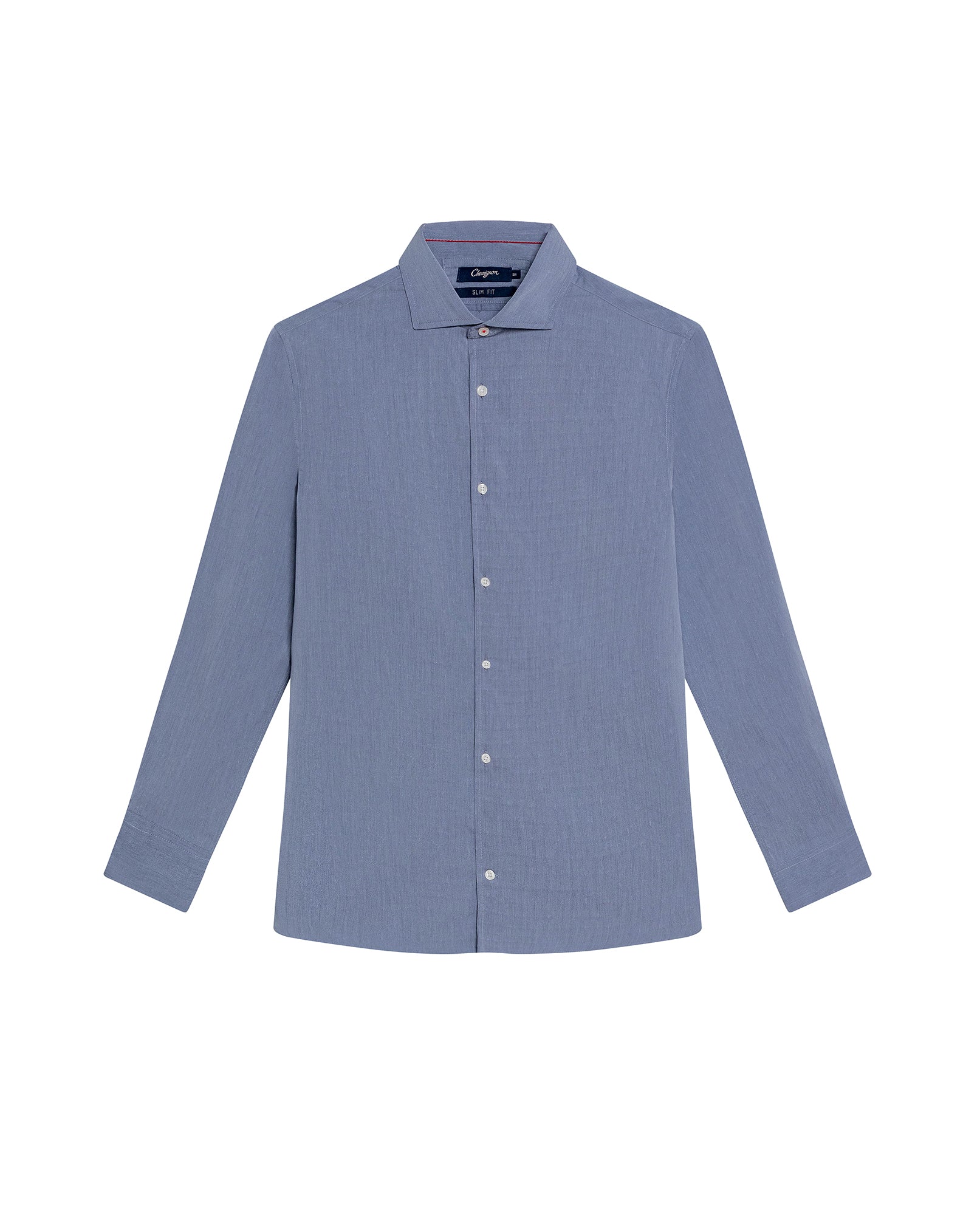 Men's Long Sleeve Dobby Shirt - Blue 619G004 - 2