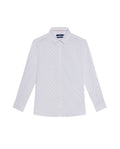 Men's Long Sleeve Mini Print Shirt - White 619G005 - 2