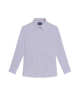 Men's Long Sleeve Mini Print Shirt - Purple 619G005 - 2