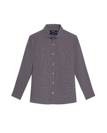 Men's Long Sleeve Plaid Shirt - Black - 1