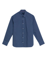 Men's Long Sleeve Slim Fit Yarn-dyed Checkered Fabric Shirt in Cotton-CoolMax Blend, Boatyard 619G007 - 2