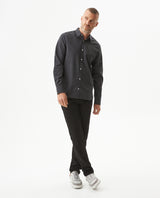 Men's Long Sleeve Slim Fit Yarn-dyed Checkered Fabric Shirt in Cotton-CoolMax Blend, Boatyard 619G007 - 3