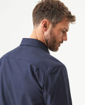 Men's Long Sleeve Flap Pockets Shirt in Cotton, Seaport 619G008 - 5