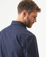 Men's Long Sleeve Flap Pockets Shirt in Cotton, Seaport 619G008 - 5