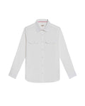 Men's Long Sleeve Flap Pockets Shirt in Cotton, Seaport 619G008 - 2