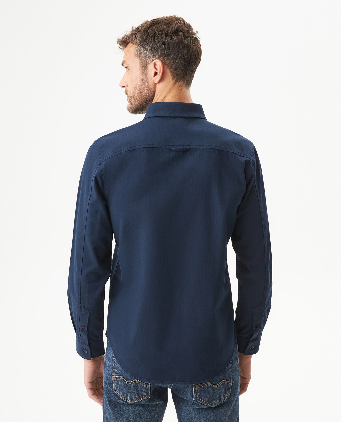 Men's Long Sleeve Shirt - Blue 619G009 - 5