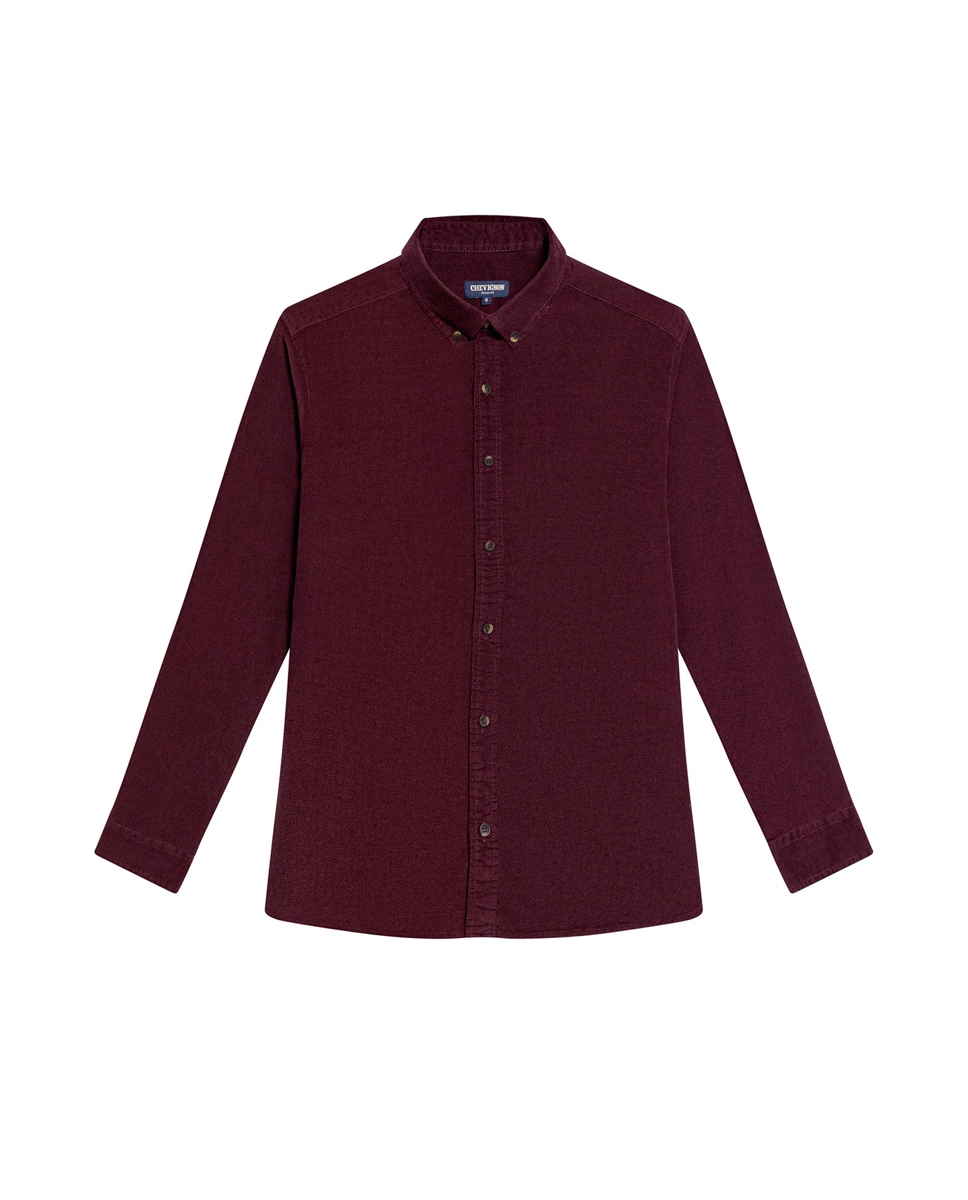 Men's Long Sleeve Relaxed Fit Corduroy Shirt in Cotton, Festive 619G010 - 2