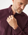 Men's Long Sleeve Relaxed Fit Corduroy Shirt in Cotton, Festive 619G010 - 4