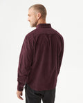 Men's Long Sleeve Relaxed Fit Corduroy Shirt in Cotton, Festive 619G010 - 5