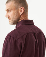 Men's Long Sleeve Relaxed Fit Corduroy Shirt in Cotton, Festive 619G010 - 6
