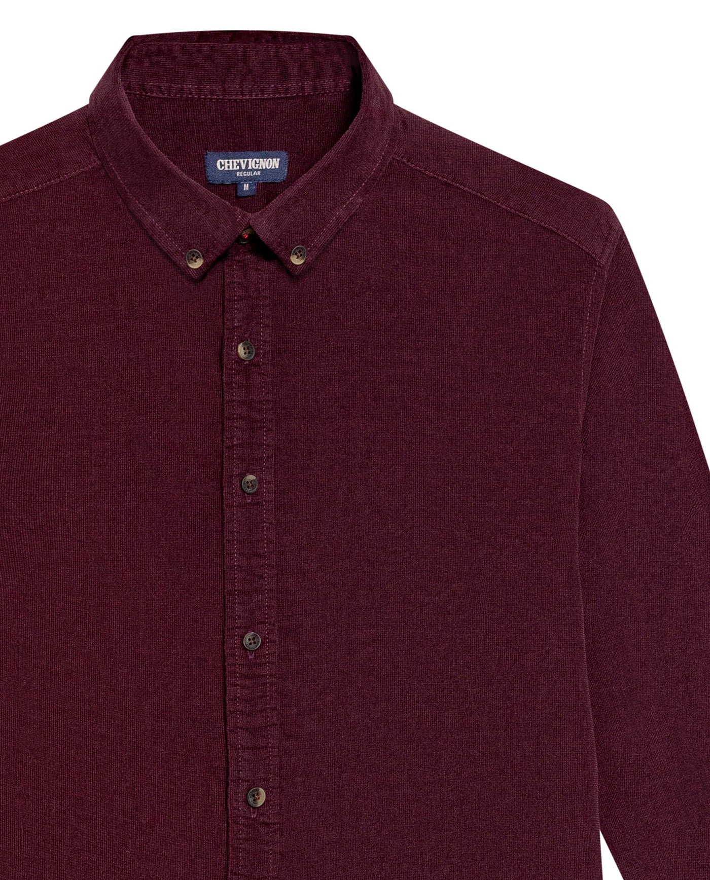 Men's Long Sleeve Relaxed Fit Corduroy Shirt in Cotton, Festive 619G010 - 7