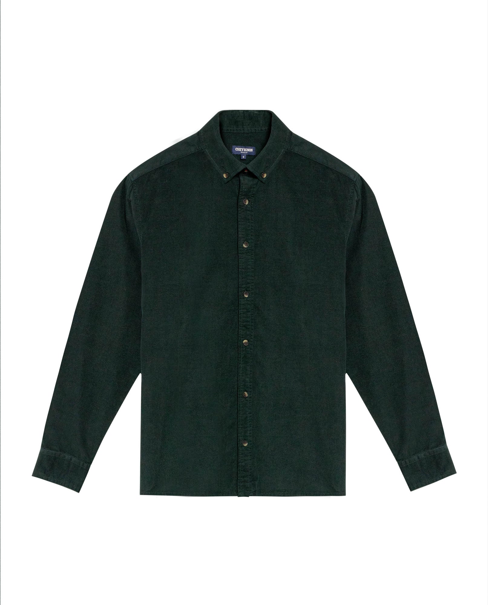 Men's Long Sleeve Relaxed Fit Corduroy Shirt in Cotton, Festive 619G010 - 2
