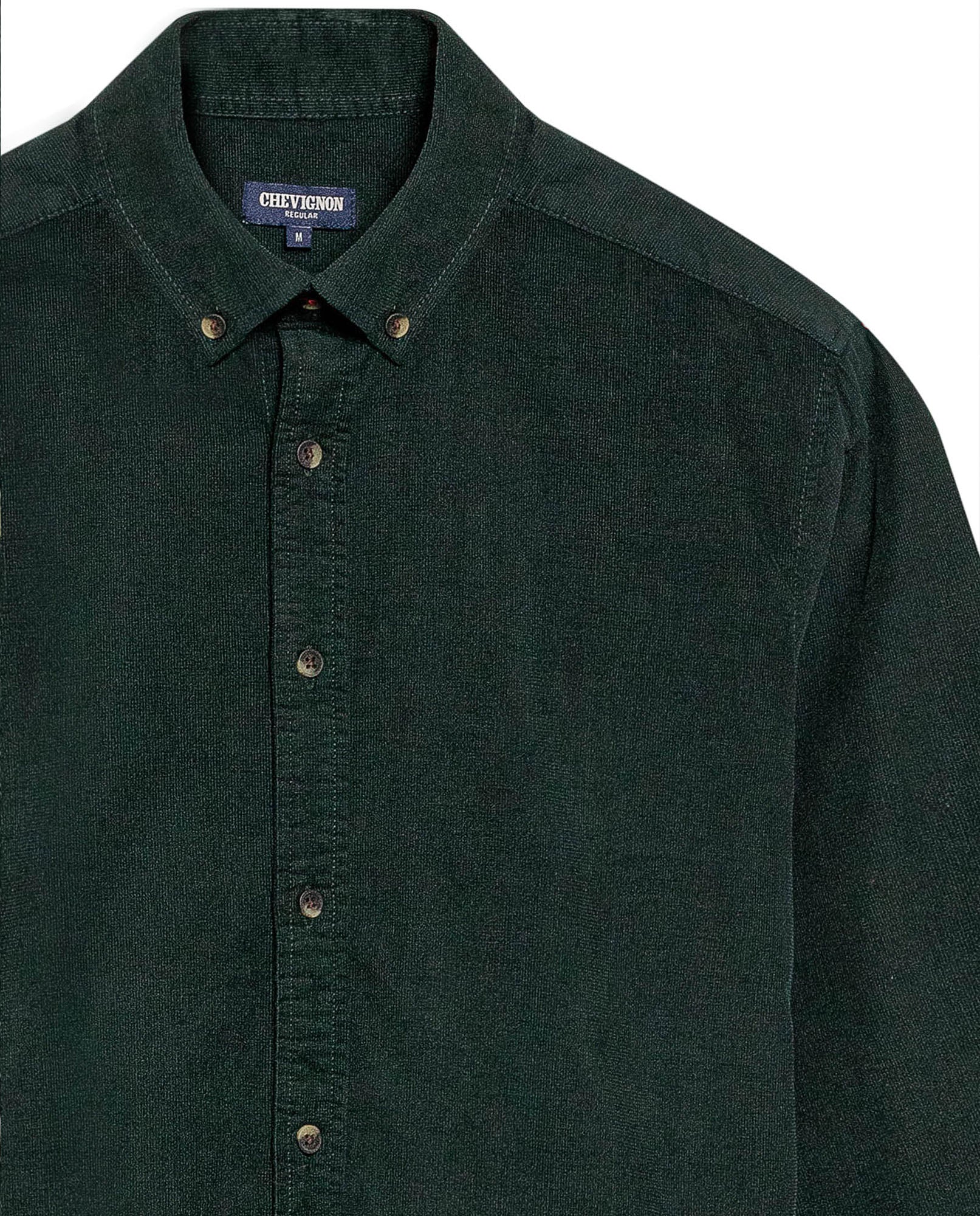 Men's Long Sleeve Relaxed Fit Corduroy Shirt in Cotton, Festive 619G010 - 7