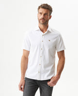Men's Short Sleeve Shirt - White 619G013 - 1