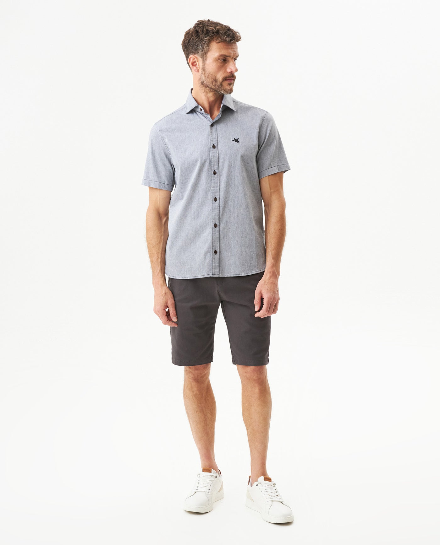 Men's Short Sleeve Shirt - Black 619G013 - 3