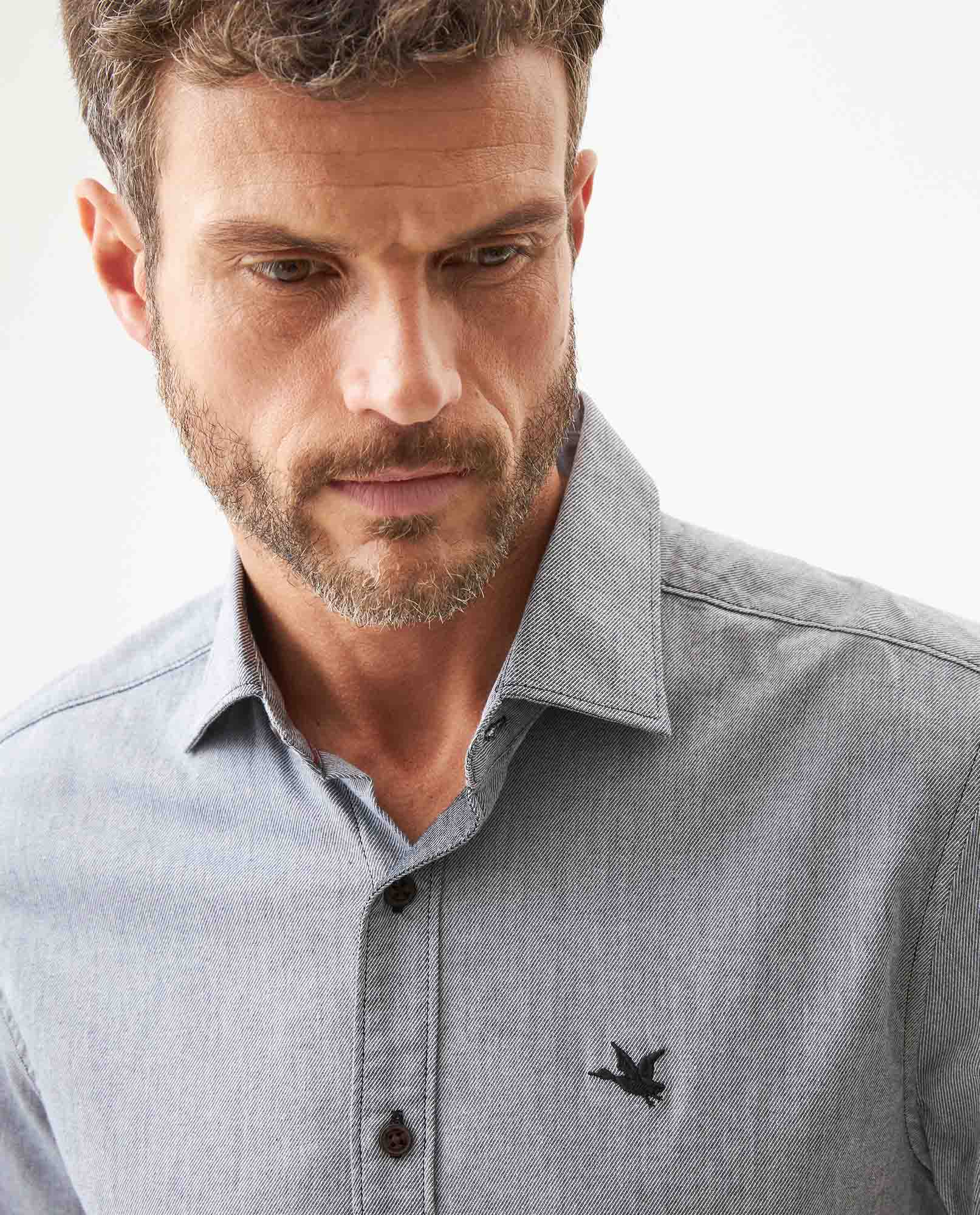 Men's Short Sleeve Shirt - Black 619G013 - 4