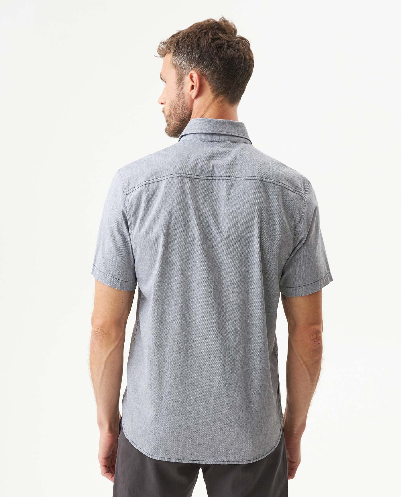 Men's Short Sleeve Shirt - Black 619G013 - 5